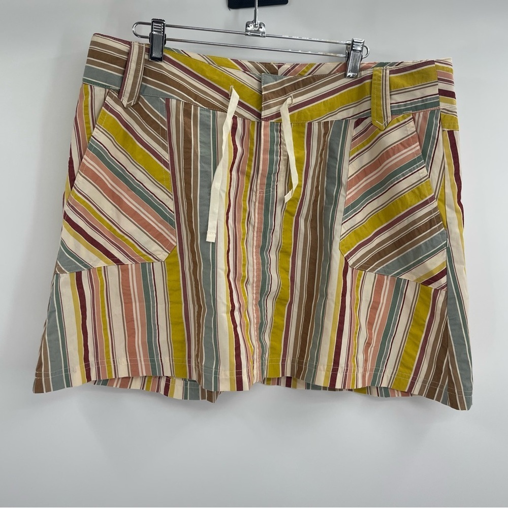 Patagonia Netty Skirt Striped Pockets Casual Core Summer Beachy Resort Size 14